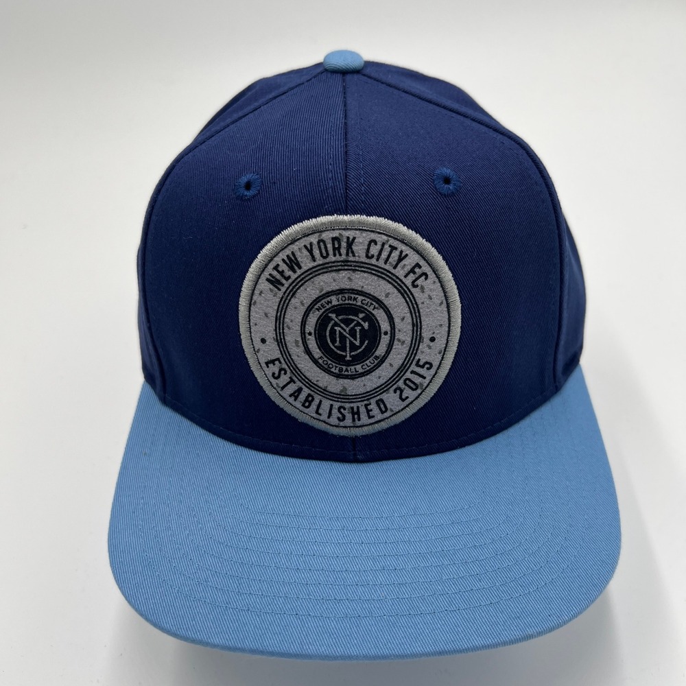 MLS New York City FC‎ NYCFC Snapback Hat Navy Sky Blue Established 2015 One Size